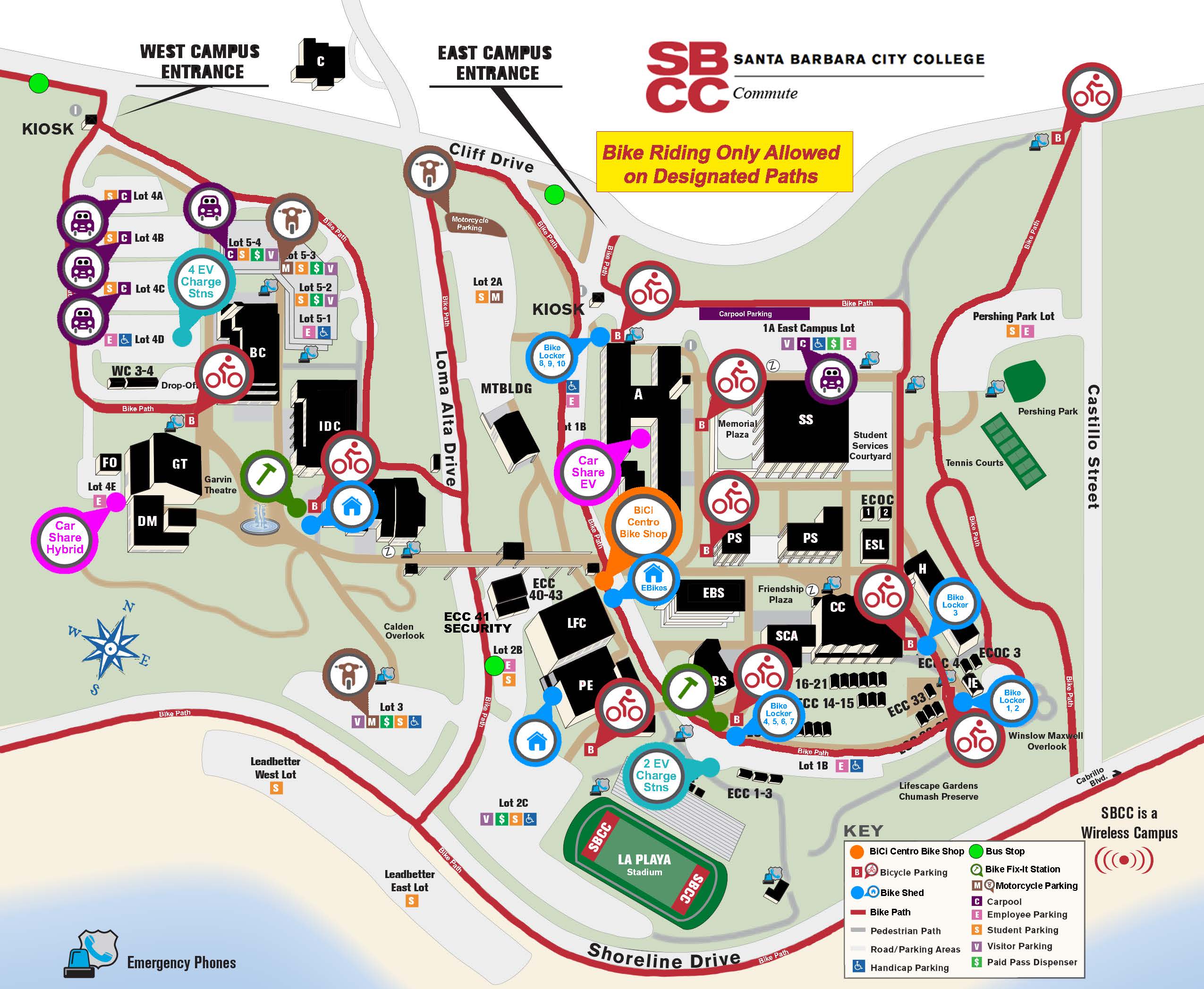 SBCC Transportation Map